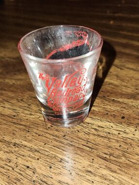 Valley Railroad Company Red Logo Shot Glass